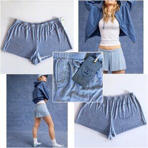 Aerie Blue Athletic Shorts with Elastic Waistband